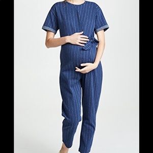 Hatch blue and white Lolo jumpsuit size 1